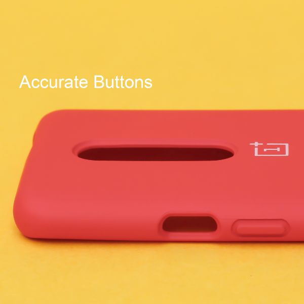 Red Original Silicone case for Oneplus 7 Pro - The Hatke