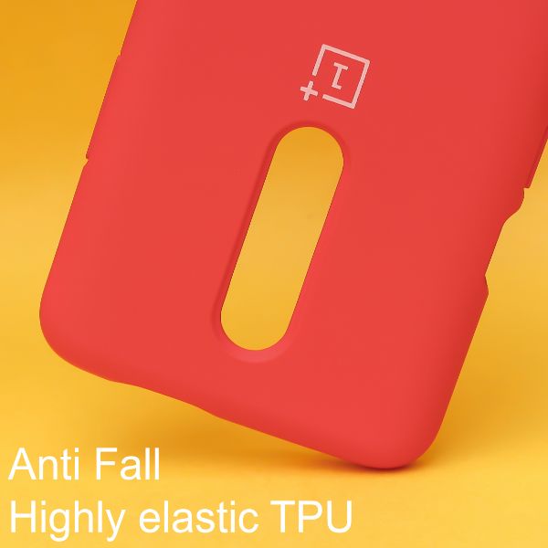 Red Original Silicone case for Oneplus 7 Pro - The Hatke