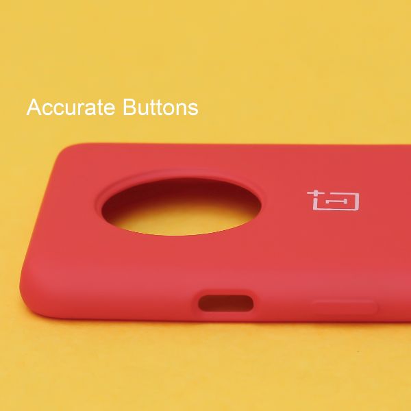 Red Original Silicone case for Oneplus 7t - The Hatke