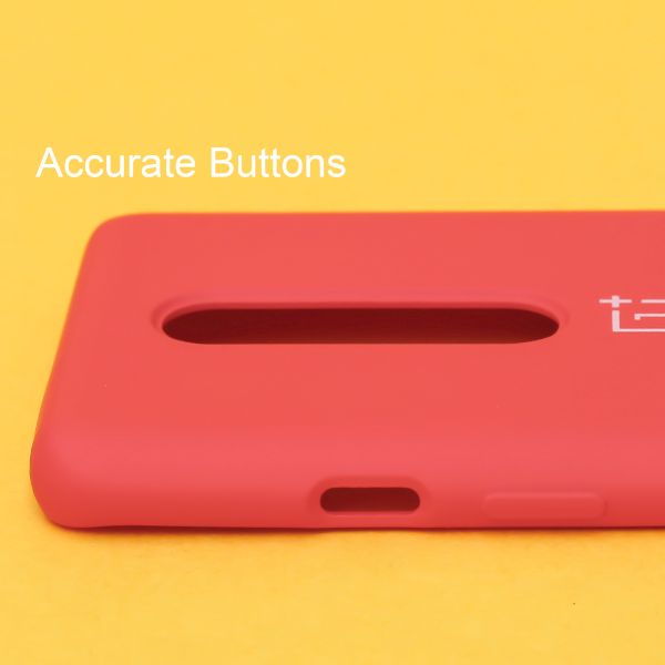 Red Original Silicone case for Oneplus 8 - The Hatke