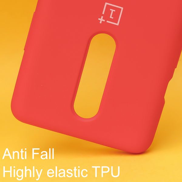 Red Original Silicone case for Oneplus 8 - The Hatke