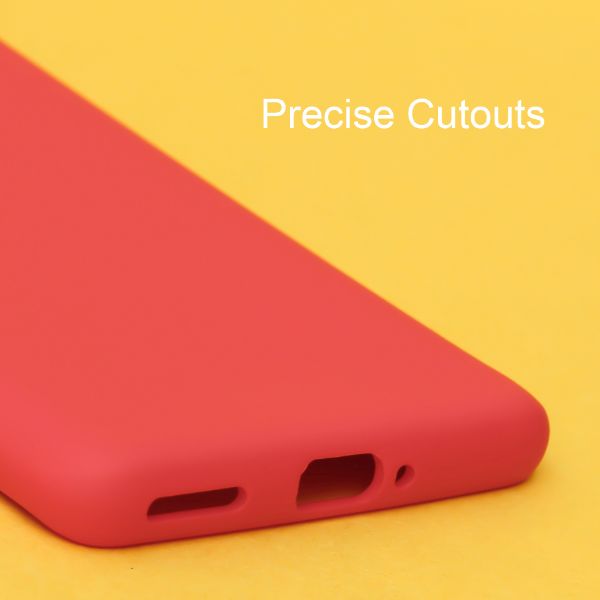 Red Original Silicone case for Oneplus 8 - The Hatke