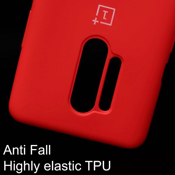 Red Original Silicone case for Oneplus 8 Pro - The Hatke