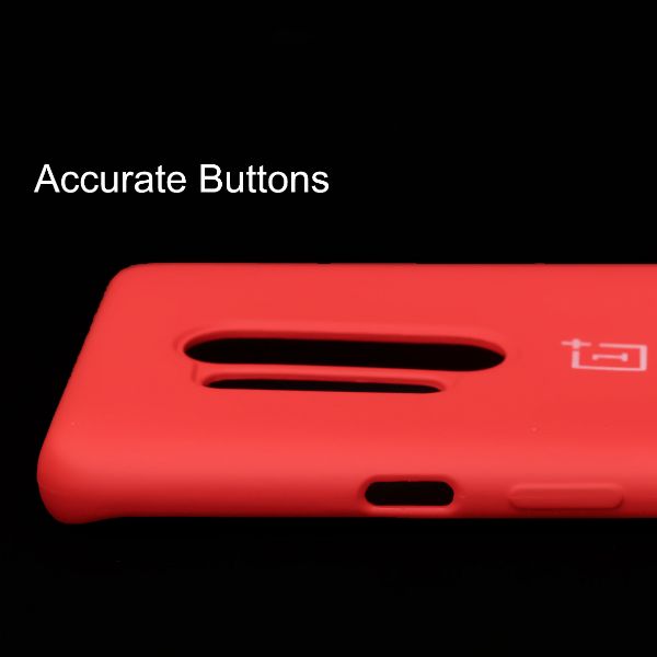 Red Original Silicone case for Oneplus 8 Pro - The Hatke