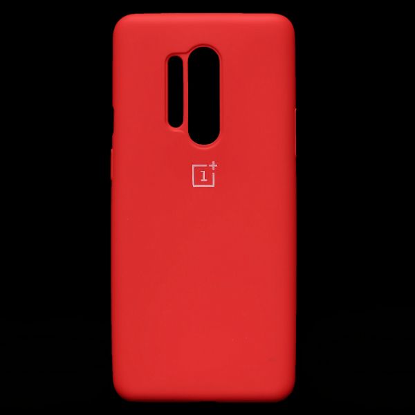 Red Original Silicone case for Oneplus 8 Pro - The Hatke