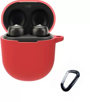 Red Silicone buds case for Boat 383 - The Hatke