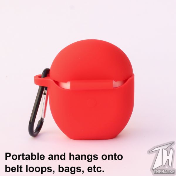 Red Silicone buds case for Oneplus Buds - The Hatke