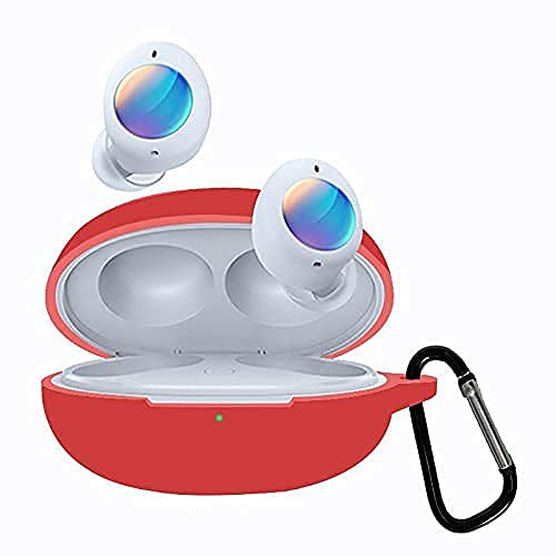 Red Silicone buds case for Realme Q2 - The Hatke