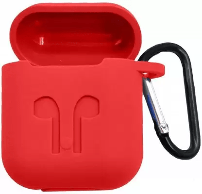 Red Silicone Case For Apple Airpods 1/2 - The Hatke