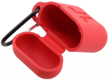 Red Silicone Case For Apple Airpods 1/2 - The Hatke