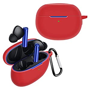 Red Silicone case for Realme Buds Air 3 - The Hatke