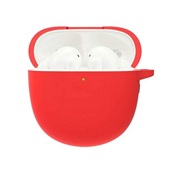 Red Silicone case for Realme Buds Air Pro - The Hatke