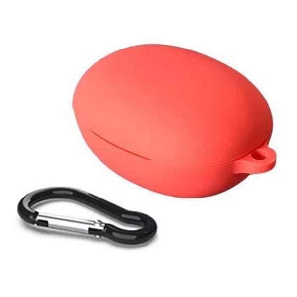 Red Silicone case for Realme Q - The Hatke