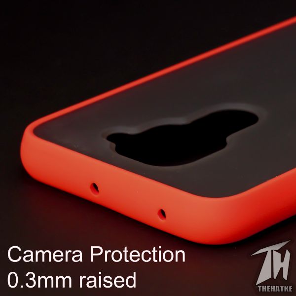 Red Smoke Silicone case for Redmi Note 9 - The Hatke