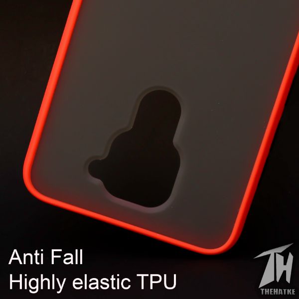 Red Smoke Silicone case for Redmi Note 9 - The Hatke