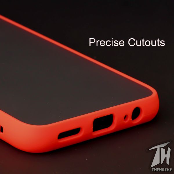 Red Smoke Silicone case for Redmi Note 9 - The Hatke