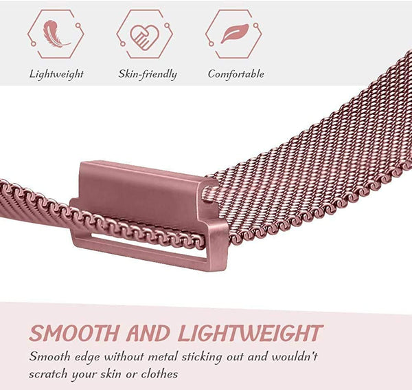 Rose Gold Chain Strap For Smart Watch 20mm - The Hatke
