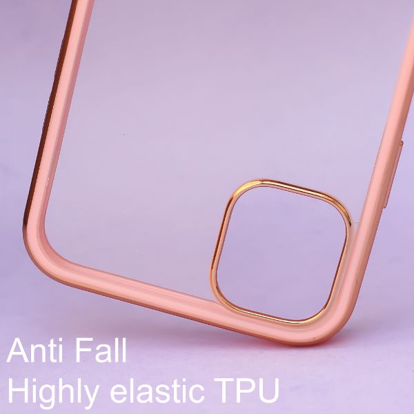 Rose Gold Electroplated Transparent Case for Apple iphone 13 Pro Max - The Hatke
