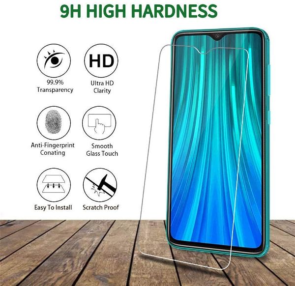 Screen Protector for Redmi Note 8 - The Hatke