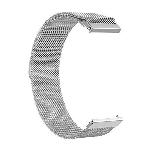 Silver Chain Strap For Smart Watch (22mm) - The Hatke