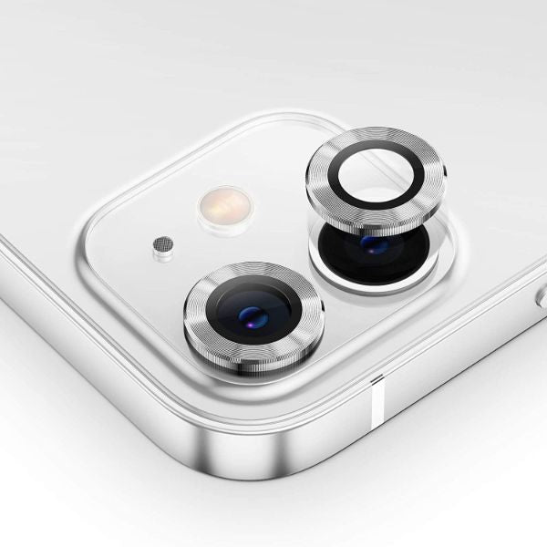 Silver Metallic camera ring lens guard for Apple iphone 11 - The Hatke