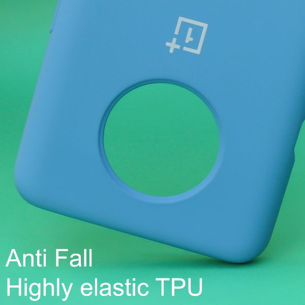 Sky Blue Original Silicone case for Oneplus 7T - The Hatke