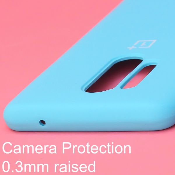 Sky Blue Original Silicone case for Oneplus 8 Pro - The Hatke