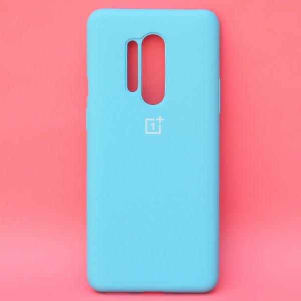 Sky Blue Original Silicone case for Oneplus 8 Pro - The Hatke