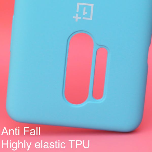 Sky Blue Original Silicone case for Oneplus 8 Pro - The Hatke