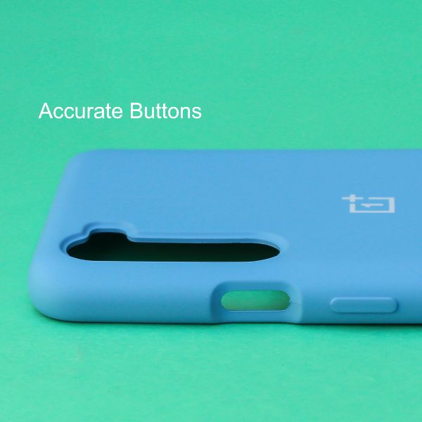 Sky Blue Original Silicone case for Oneplus Nord - The Hatke