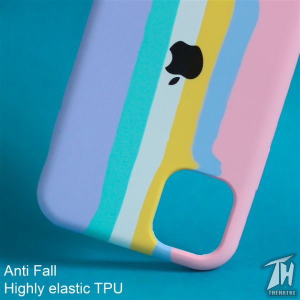 Spectrum Silicone Case for Apple Iphone 11 - The Hatke