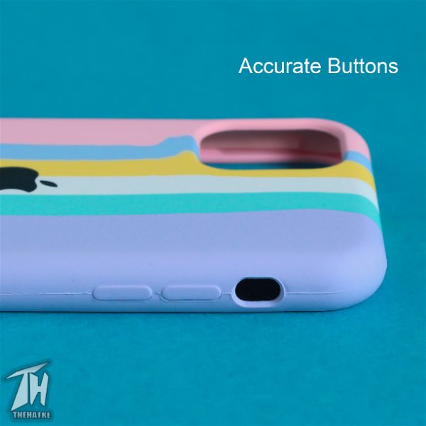 Spectrum Silicone Case for Apple Iphone 11 - The Hatke