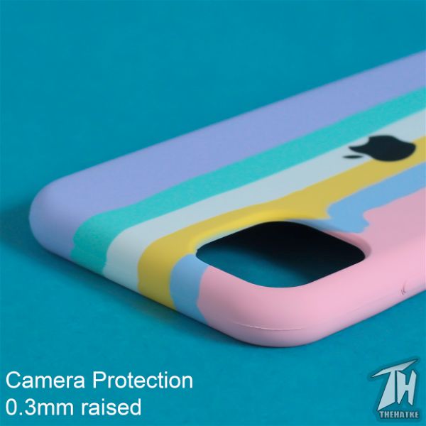 Spectrum Silicone Case for Apple Iphone 11 Pro Max - The Hatke
