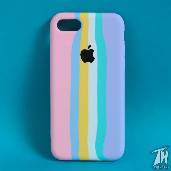 Spectrum Silicone Case for Apple Iphone 7 - The Hatke