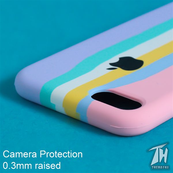 Spectrum Silicone Case for Apple Iphone 7 - The Hatke