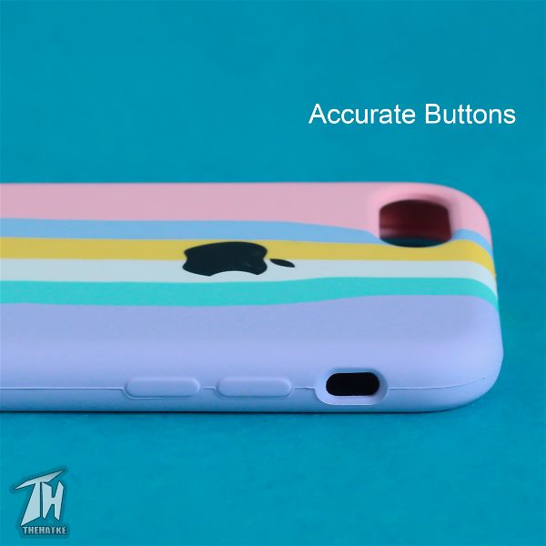 Spectrum Silicone Case for Apple Iphone 7 - The Hatke