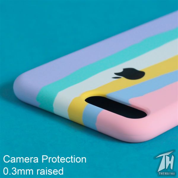 Spectrum Silicone Case for Apple iphone 7 plus - The Hatke