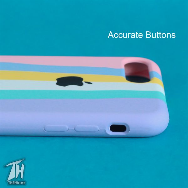 Spectrum Silicone Case for Apple iphone 7 plus - The Hatke