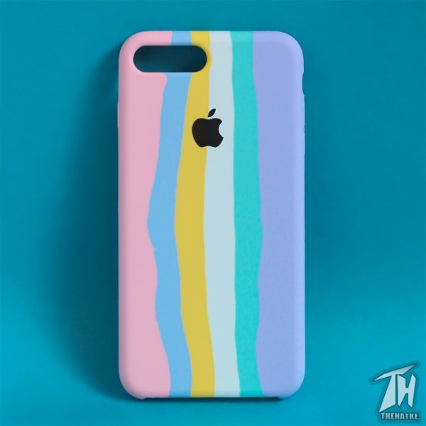 Spectrum Silicone Case for Apple iphone 7 plus - The Hatke