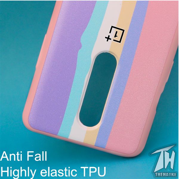 Spectrum Silicone Case for Oneplus 8 - The Hatke