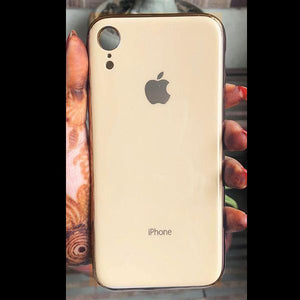Golden border Silicone case for Apple iphone Xr