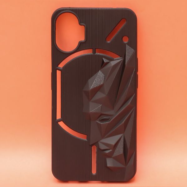 Superhero Engraved logo silicon Case for Nothing Phone 1 - The Hatke