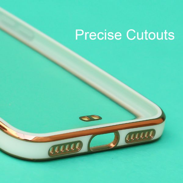 White Electroplated Transparent Case for Apple iphone 7 - The Hatke