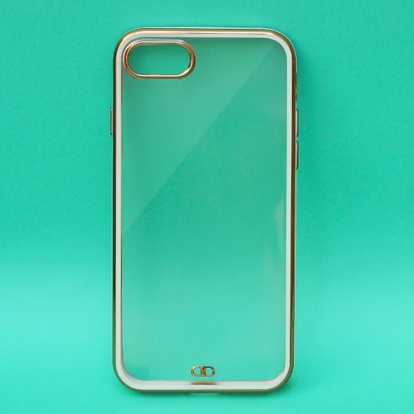 White Electroplated Transparent Case for Apple iphone 7 - The Hatke