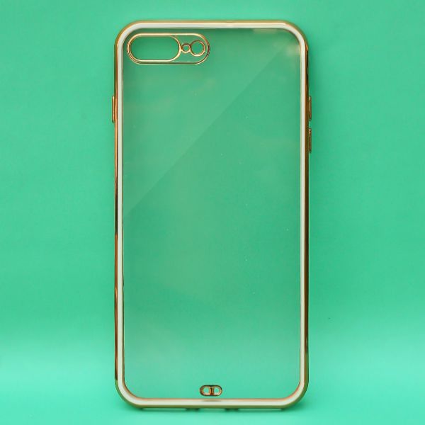 White Electroplated Transparent Case for Apple iphone 7 Plus - The Hatke