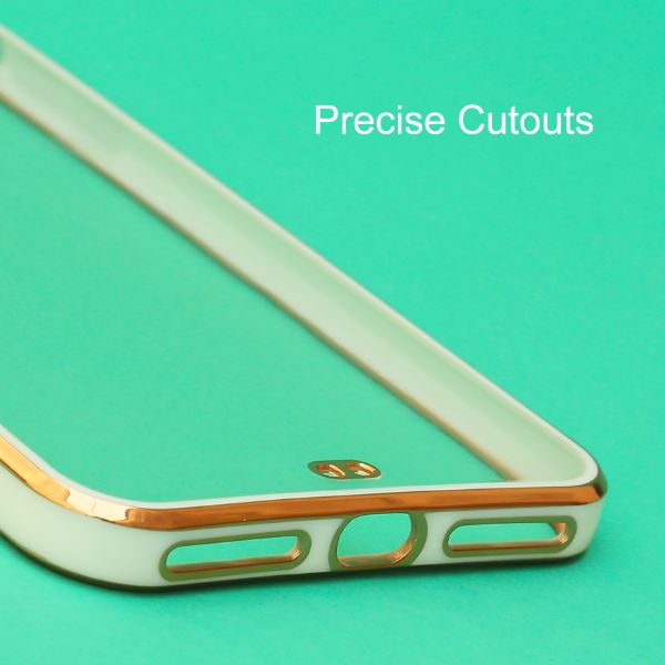 White Electroplated Transparent Case for Apple iphone 7 Plus - The Hatke