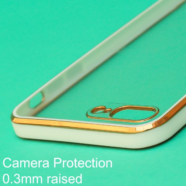 White Electroplated Transparent Case for Apple iphone 7 Plus - The Hatke