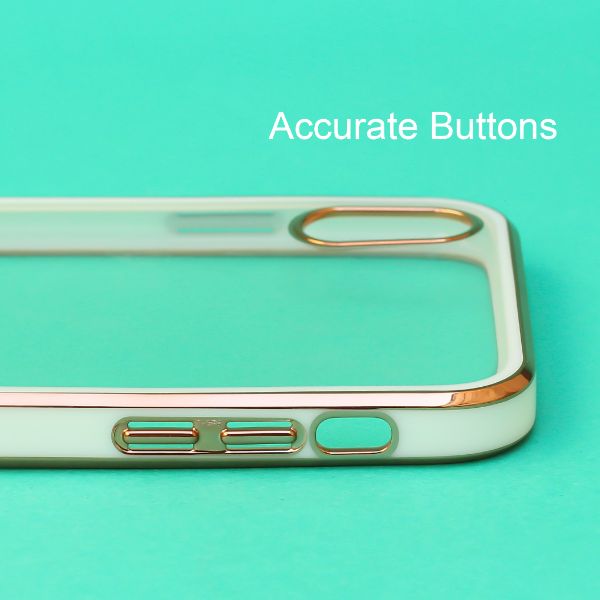 White Electroplated Transparent Case for Apple iphone Xs max - The Hatke
