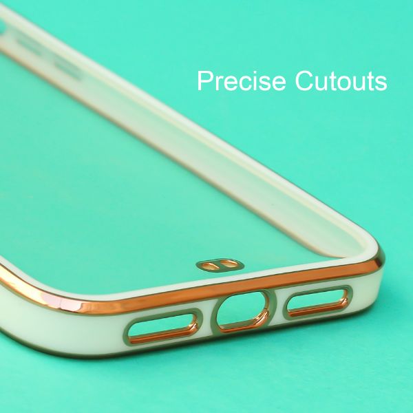 White Electroplated Transparent Case for Apple iphone Xs max - The Hatke
