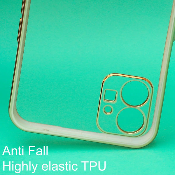White Electroplated Transparent Case for Nothing Phone 1 - The Hatke